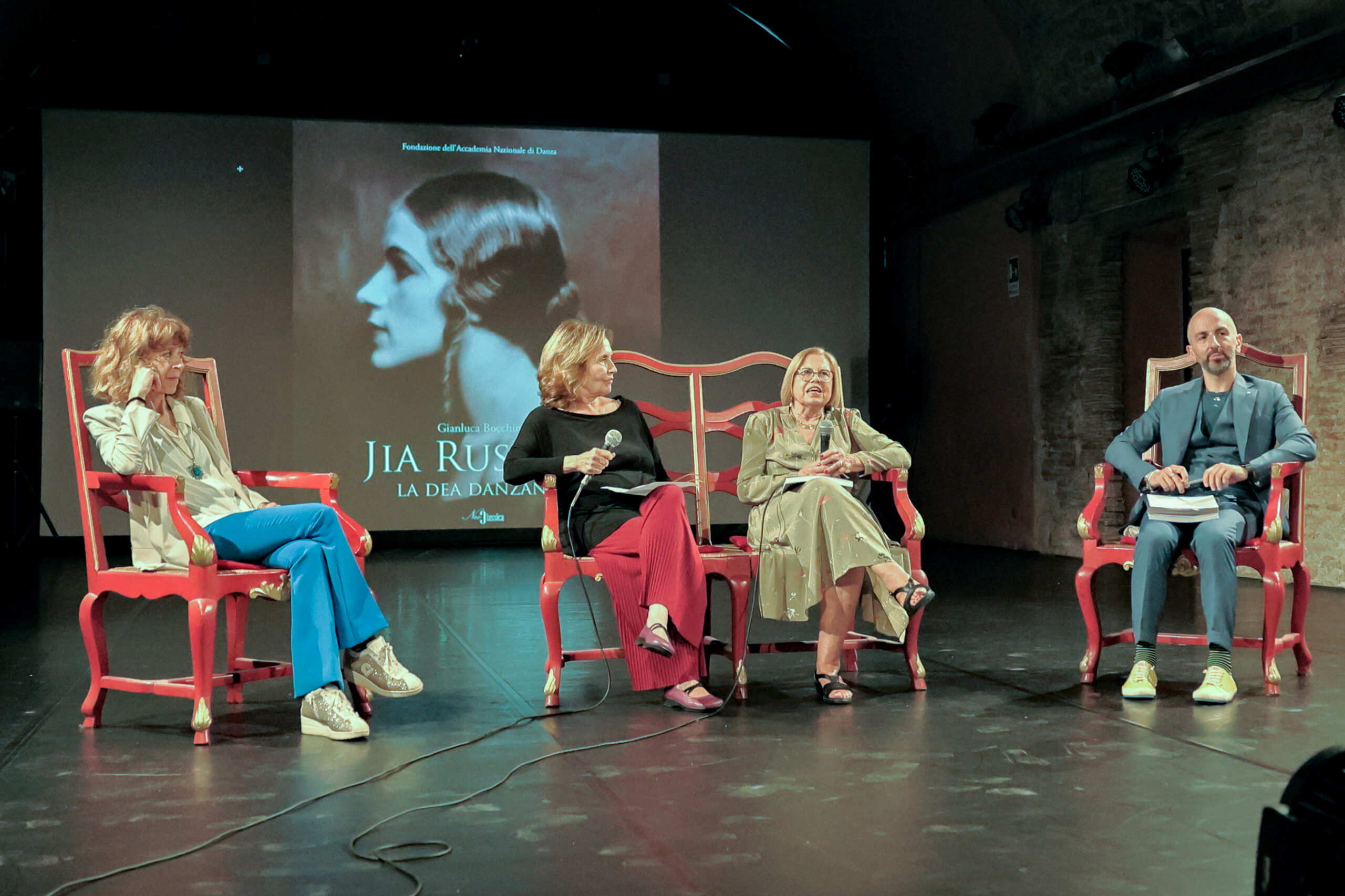 Maria Enrica Palmieri, Leonetta Bentivoglio, Chiara Zoppolato, Gianluca Bocchino presentazione del volume “Jia Ruskaja. La dea danzante”.
